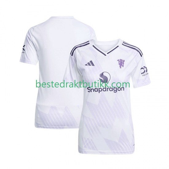 Fotballdrakter Manchester United Bortedraktsett 2025-2026 Kortermet til Dame