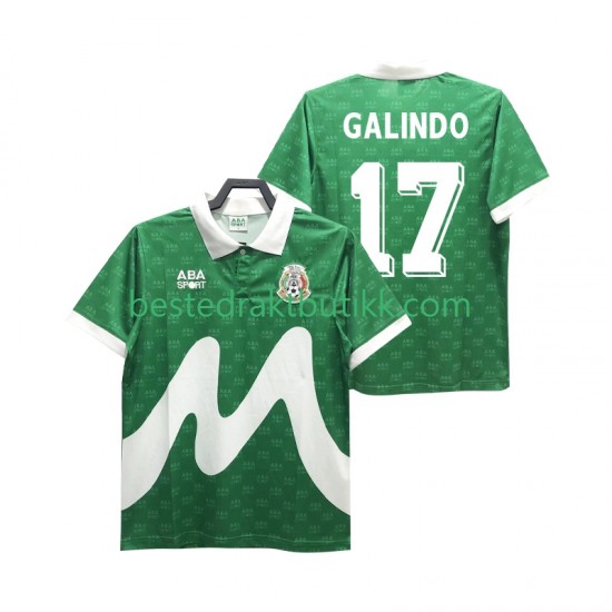Fotballdrakter Mexico GALINDO 17 1995 Retro Hjemmedraktsett Kortermet til Herre