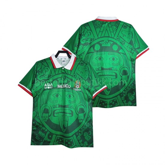 Fotballdrakter Mexico 1998 Retro Hjemmedraktsett Kortermet til Herre