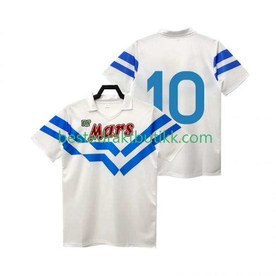Fotballdrakter Napoli 10 1988 1989 Retro Bortedraktsett Kortermet til Herre