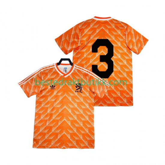 Fotballdrakter Nederland 3 1988 Retro Hjemmedraktsett Kortermet til Herre