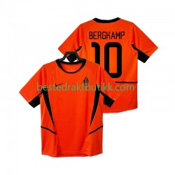 Fotballdrakter Nederland BERGKAMP 10 2002 Retro Hjemmedraktsett Kortermet til Herre
