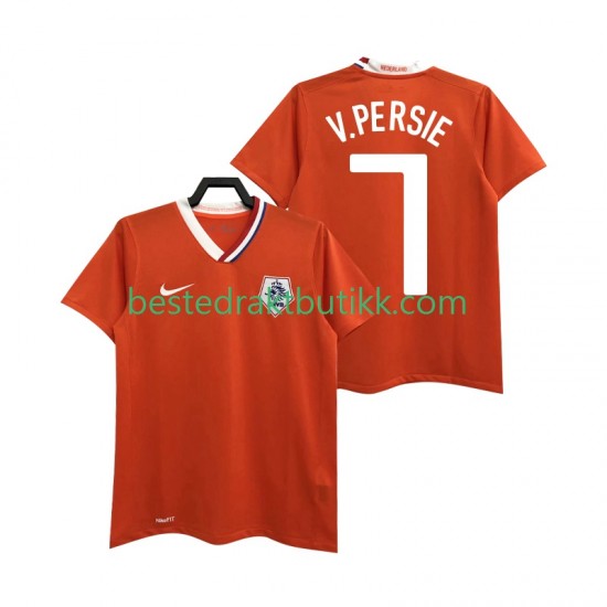 Fotballdrakter Nederland Robin van Persie 7 Retro Hjemmedraktsett 2008 Kortermet til Herre