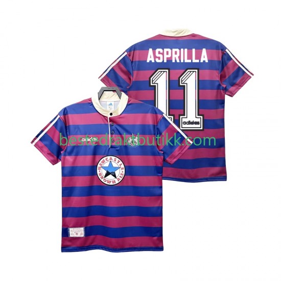 Fotballdrakter Newcastle United ASPRILLA 11 1995 1997 Retro Bortedraktsett Kortermet til Herre