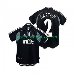 Fotballdrakter Newcastle United BARTON 2 2000 2001 Retro Bortedraktsett Kortermet til Herre