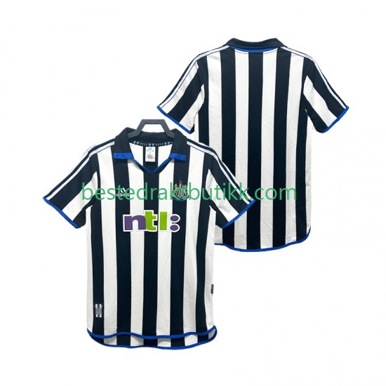 Fotballdrakter Newcastle United 2000 2001 Retro Hjemmedraktsett Kortermet til Herre
