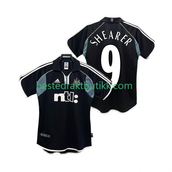 Fotballdrakter Newcastle United SHEARER 9 2000 2001 Retro Bortedraktsett Kortermet til Herre