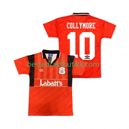 Fotballdrakter Nottingham Forest COLLYMORE 10 1995 Retro Hjemmedraktsett 1994 Kortermet til Herre