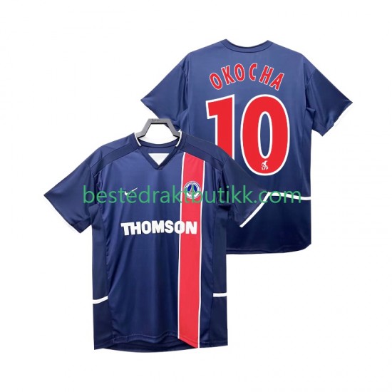 Fotballdrakter Paris Saint-Germain OKOCHA 10 2002 2003 Retro Hjemmedraktsett Kortermet til Herre