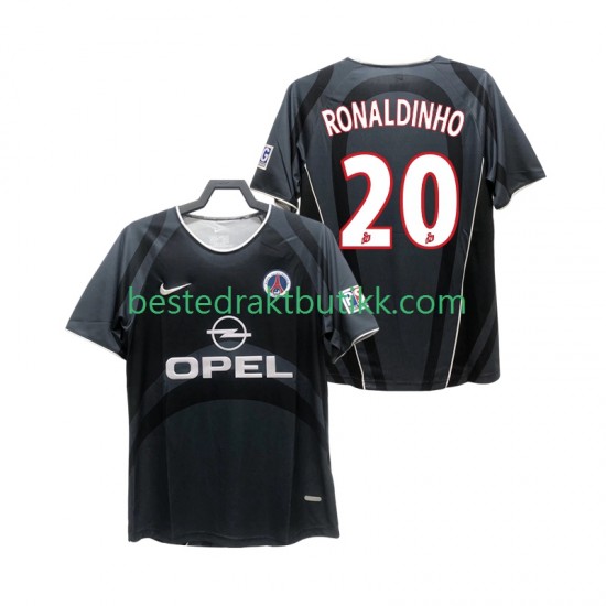 Fotballdrakter Paris Saint-Germain RONALDINHO 20 2001 2002 Retro Tredjedraktsett Kortermet til Herre