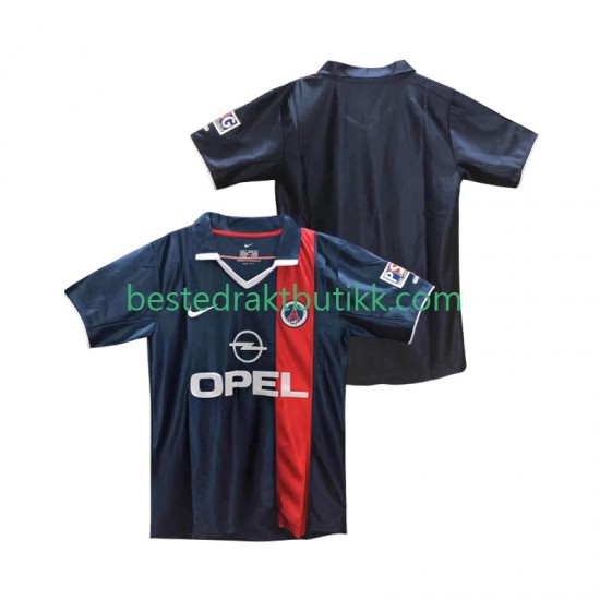 Fotballdrakter Paris Saint-Germain 2001 2002 Retro Hjemmedraktsett Kortermet til Herre