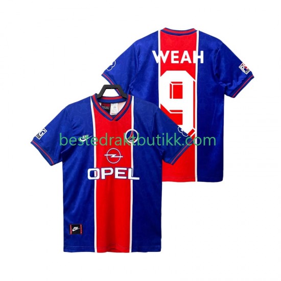 Fotballdrakter Paris Saint-Germain WEAH 9 1995 1996 Retro Hjemmedraktsett Kortermet til Herre
