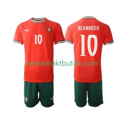 Fotballdrakter Portugal Bernardo Silva 10 Hjemmedraktsett 2025-2026 Kortermet til Barn