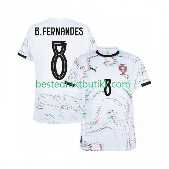 Fotballdrakter Portugal Bruno Fernandes 8 Bortedraktsett 2025-2026 Kortermet til Herre
