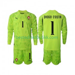 Fotballdrakter Portugal Diogo Costa 1 Keeper Hjemmedraktsett 2025 Langermet til Barn