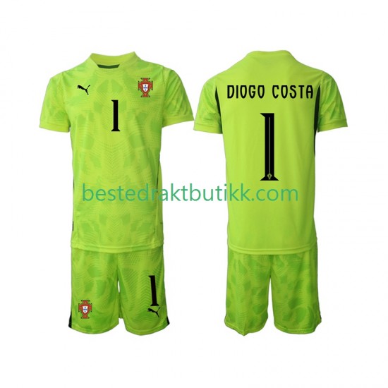 Fotballdrakter Portugal Diogo Costa 1 Keeper Hjemmedraktsett 2025 Kortermet til Barn