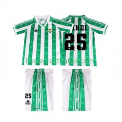 Fotballdrakter Real Betis FINIDI 25 1996 1997 Retro Hjemmedraktsett Kortermet til Barn