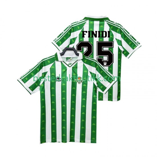 Fotballdrakter Real Betis FINIDI 25 1996 1997 Retro Hjemmedraktsett Kortermet til Herre