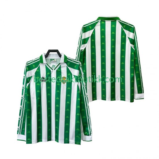Fotballdrakter Real Betis 1996 1997 Retro Hjemmedraktsett Langermet til Herre