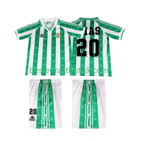 Fotballdrakter Real Betis Tomas Olias 20 1996 1997 Retro Hjemmedraktsett Kortermet til Barn