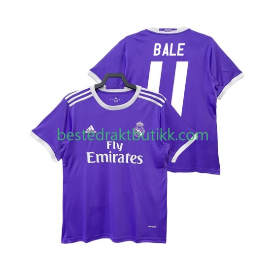 Fotballdrakter Real Madrid BALE 11 2016 2017 Retro Bortedraktsett Kortermet til Herre