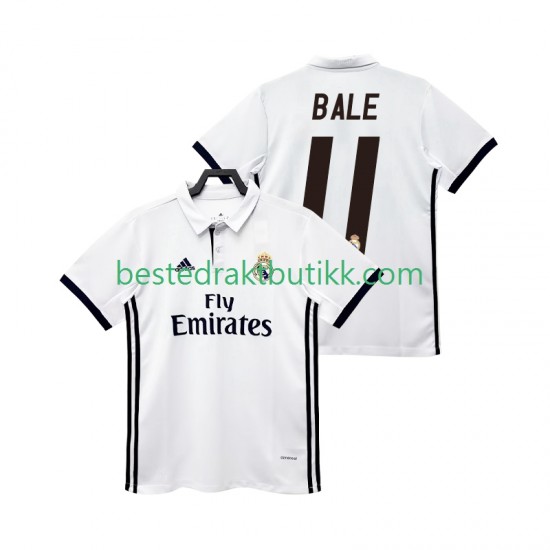 Fotballdrakter Real Madrid BALE 11 2017 2018 Retro Hjemmedraktsett Kortermet til Herre