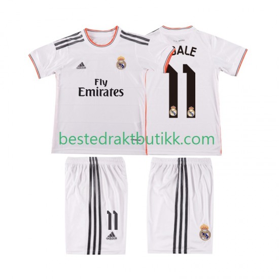 Fotballdrakter Real Madrid BALE 11 2013 2014 Retro Hjemmedraktsett Kortermet til Barn