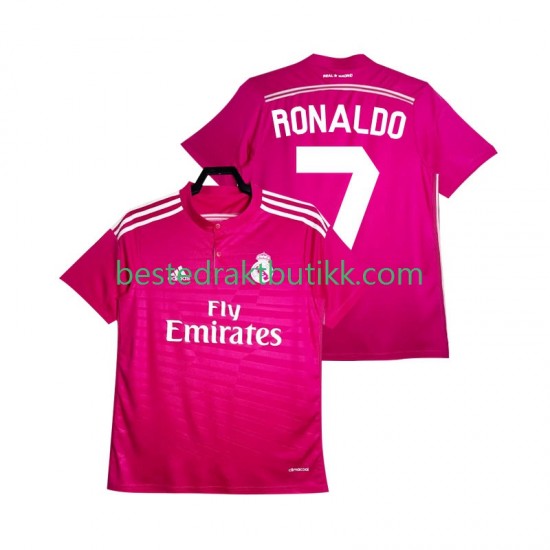 Fotballdrakter Real Madrid Cristiano Ronaldo 7 2014 2015 Retro Bortedraktsett Kortermet til Herre