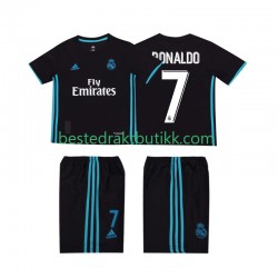 Fotballdrakter Real Madrid Cristiano Ronaldo 7 2017 2018 Retro Bortedraktsett Kortermet til Barn