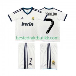 Fotballdrakter Real Madrid Cristiano Ronaldo 7 2012 2013 Retro Hjemmedraktsett Kortermet til Barn