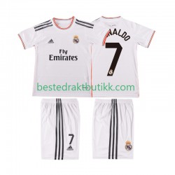 Fotballdrakter Real Madrid Cristiano Ronaldo 7 2013 2014 Retro Hjemmedraktsett Kortermet til Barn