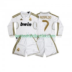 Fotballdrakter Real Madrid Cristiano Ronaldo 7 2012 Retro Hjemmedraktsett 2011 Langermet til Barn