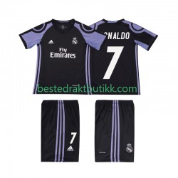 Fotballdrakter Real Madrid Cristiano Ronaldo 7 2016 2017 Retro Tredjedraktsett Kortermet til Barn