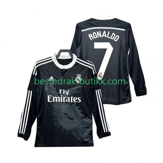 Fotballdrakter Real Madrid Cristiano Ronaldo 7 2014 2015 Retro Tredjedraktsett Langermet til Herre