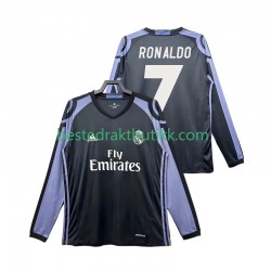 Fotballdrakter Real Madrid Cristiano Ronaldo 7 2016 2017 Retro Tredjedraktsett Langermet til Herre