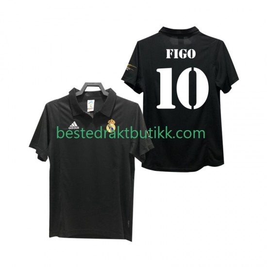 Fotballdrakter Real Madrid FIGO 10 2002 2003 Retro Bortedraktsett Kortermet til Herre