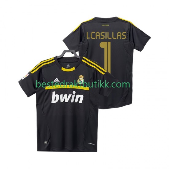 Fotballdrakter Real Madrid I.CASILLAS 1 2012 Keeper Retro Bortedraktsett 2011 Kortermet til Herre