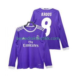Fotballdrakter Real Madrid KROOS 8 2016 2017 Retro Bortedraktsett Langermet til Herre
