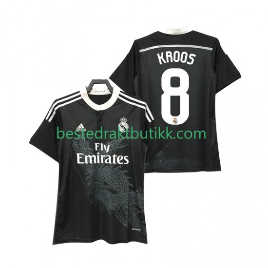 Fotballdrakter Real Madrid KROOS 8 2014 2015 Retro Bortedraktsett Kortermet til Herre