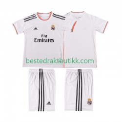 Fotballdrakter Real Madrid 2013 2014 Retro Hjemmedraktsett Kortermet til Barn