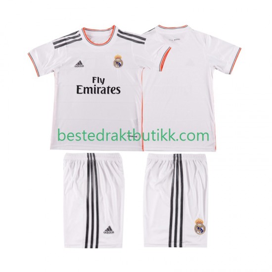 Fotballdrakter Real Madrid 2013 2014 Retro Hjemmedraktsett Kortermet til Barn