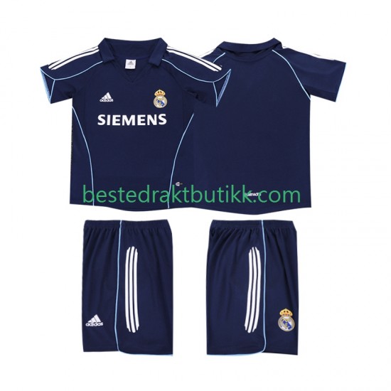 Fotballdrakter Real Madrid 2005 Retro Bortedraktsett 2006 Kortermet til Barn