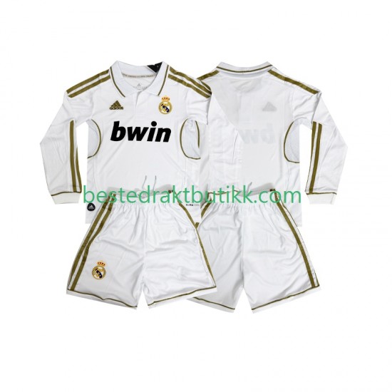 Fotballdrakter Real Madrid 2012 Retro Hjemmedraktsett 2011 Langermet til Barn