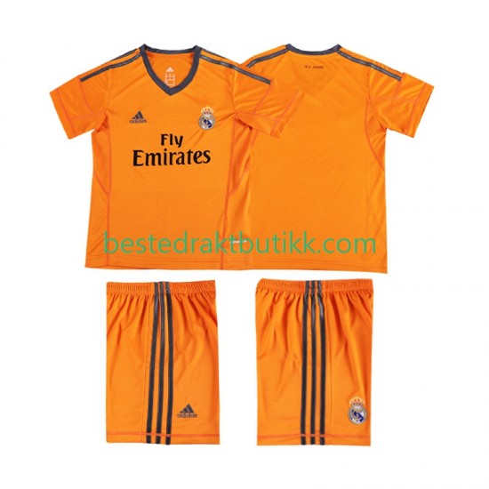 Fotballdrakter Real Madrid 2013 2014 Retro Tredjedraktsett Kortermet til Barn