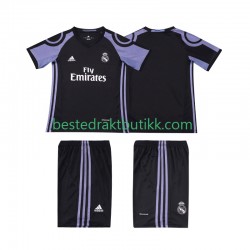 Fotballdrakter Real Madrid 2016 2017 Retro Tredjedraktsett Kortermet til Barn