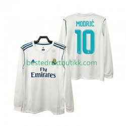 Fotballdrakter Real Madrid Modrić 10 2017 2018 Retro Hjemmedraktsett Langermet til Herre