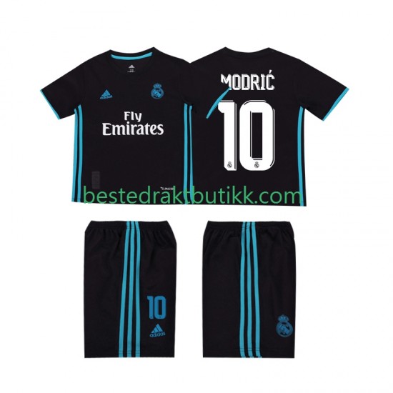 Fotballdrakter Real Madrid Modrić 10 2017 2018 Retro Bortedraktsett Kortermet til Barn