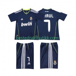 Fotballdrakter Real Madrid PAUL 7 Retro Bortedraktsett 2011 2010 Kortermet til Barn