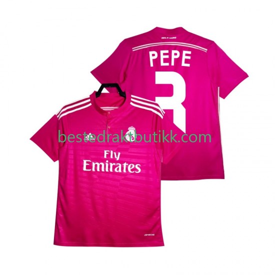 Fotballdrakter Real Madrid PEPE 3 2014 2015 Retro Bortedraktsett Kortermet til Herre