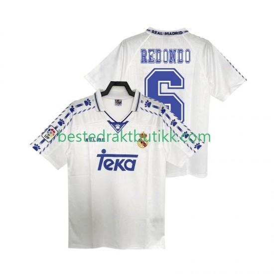 Fotballdrakter Real Madrid REDONDO 6 1996 1997 Retro Hjemmedraktsett Kortermet til Herre